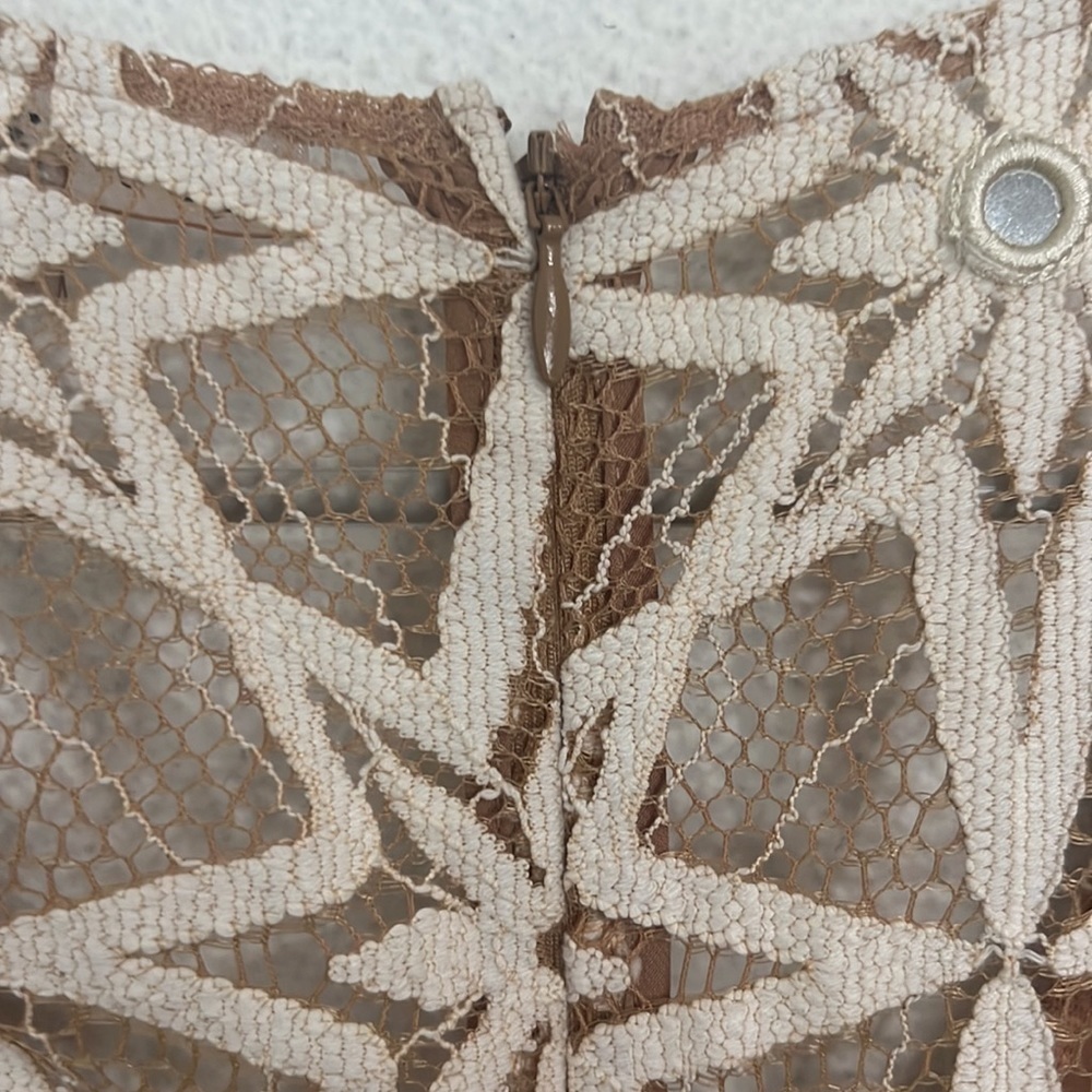 SOLD For Love & Lemons Metz Midi Dress in Latte - Picture 5 of 6